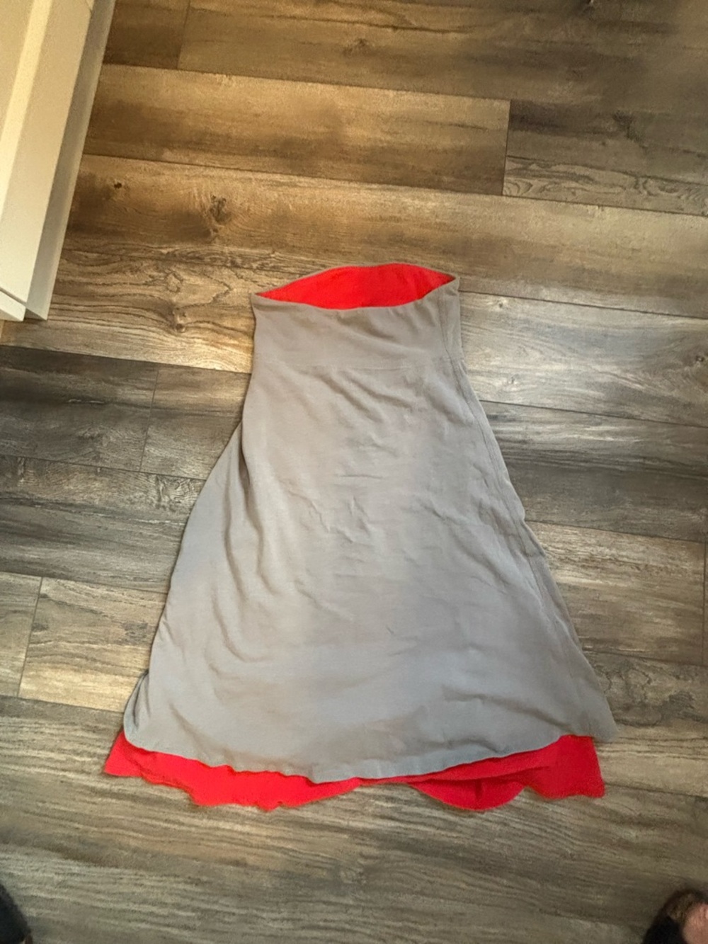 Lululemon Reversible Strapless Dress (2-in-1!) | Coral Red / Grey | Size 4 - Picture 8 of 8